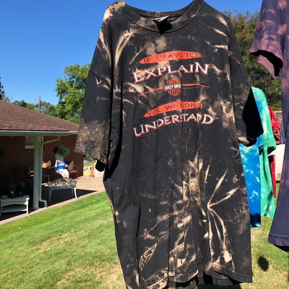 Acid washed Harley Davidson tee